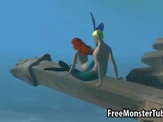 3d ariel από ο λίγο mermaid παίρνει πατήσαμε σκληρά