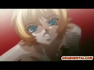 Hamil hentai menghisap raksasa zakar/batang dan menelan air mani