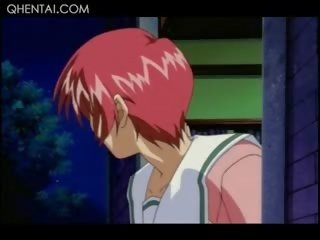 Hentai bẩn giáo viên chơi với của anh ấy sinh viên đói âm hộ