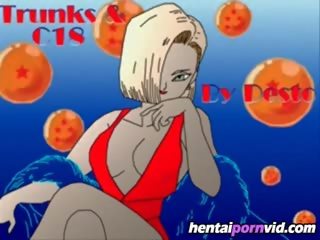 Dragon כַּדוּר z hentai_ android 18 ו - trunks