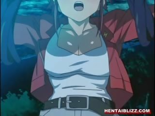 Krūtinga anime enchantress prigautas ir lizały jos putė