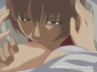 Raaf haired anime brutale meid in panty krijgen harig schoonheid fingered hard