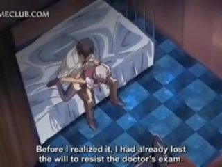 Malakas ang katawan anime bata babae sa medyas pagsakay malaki manhood sa a upuan