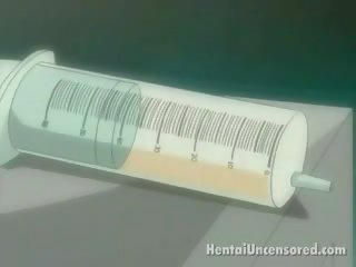 Bewitching hentai y tá nhận âm hộ injected qua một tình dục dấy lên md