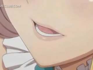 Blondýna anime víla na opätky blows a fucks ťažký penis