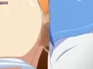 Anime iela meitene aptvēra uz spermas šķīdums