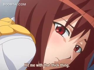 Comel anime sekolah remaja merasa dan seks / persetubuhan prick