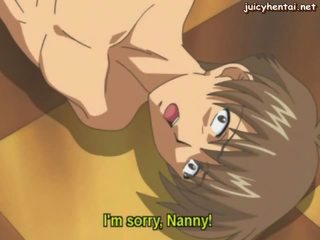 Anime nanny fica milky mamas sugado