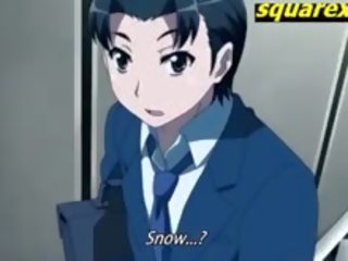 Seductress snow-teen аниме елит чукане и cuming