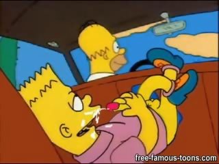 Simpsons 가족 더러운 비디오