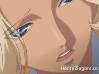 Heavenly hentai blondīne pavirši uz the pakaļa