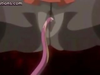 Hentai bionda scopata da tentacoli