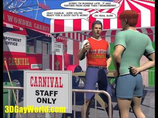 Charlie vid carnival 3d tecknad animen serier