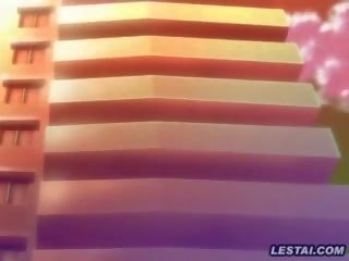 Agradable beguiling hentai animado diva rosa bragas