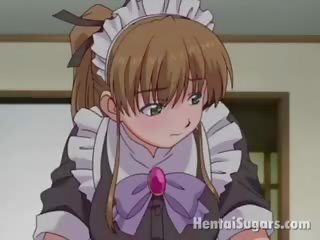 Attractive Hentai Maid Stripping Panties And Teasing Her surgeon