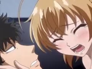 Aistringas romantika anime klipas su necenzūruotos didelis papai scenos