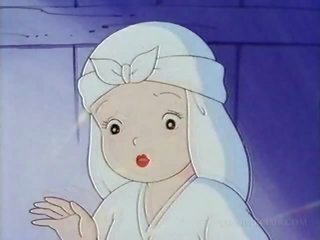 Alasti anime nunn võttes räpane film jaoks a esimene aeg
