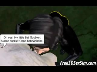 Terrific 3d batgirl 越來越 性交 硬 由 該 joker