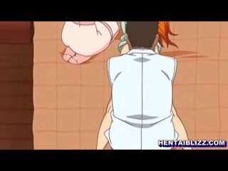 Japonesa hentai consigue masaje en su anal y coño por specialist