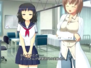 Anime enchantress in school- uniform masturberen poesje