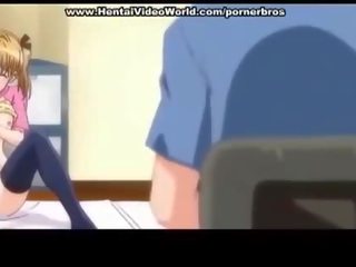 Anime tini barátnő produces tréfa fasz -ban ágy