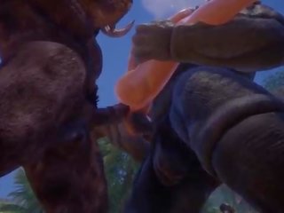 Monster dengan kuda penis apaan buah dada besar rambut pirang &vert; besar lingga besar sekali &vert; 3d dewasa film wildlife