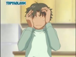 Sidottu ylös anime youngster selkäsauna a kova yritys akseli ja ratsastus kova c