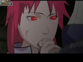 Naruto x rated clip Karin comes Sasuke cums