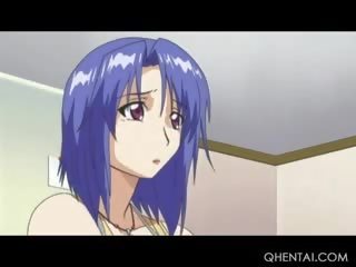 Teen Hentai Doll Taking A Large Dildo Up In Her Small Cunt