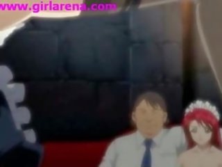 Anime tenåring lesbiske i grotte suge stor pupper
