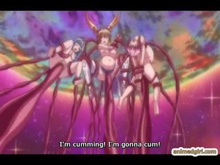 Rase anime deity tabatud ja gangbanged poolt tentacles