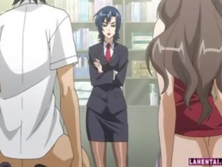 To titted hentai nữ thần được cô ấy âm hộ bơm sâu